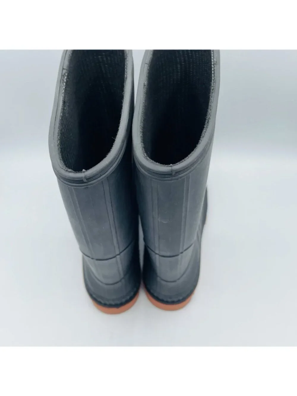 Rain Boots Womens Size 6 Black Waterproof Gardening Rubber Mud Shoes